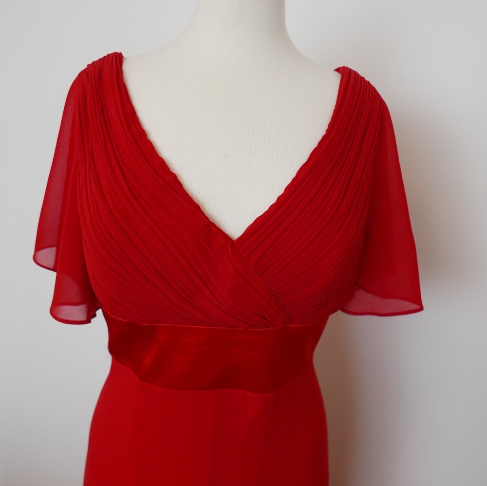 Red gown